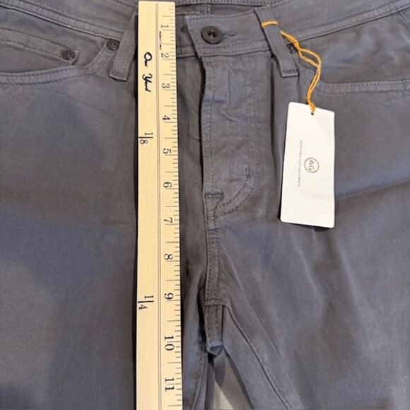 NEW! Adriano Goldschmied The Graduate Tailored Leg Pants Sueded Gray Size 28x34 - Picture 13 of 16